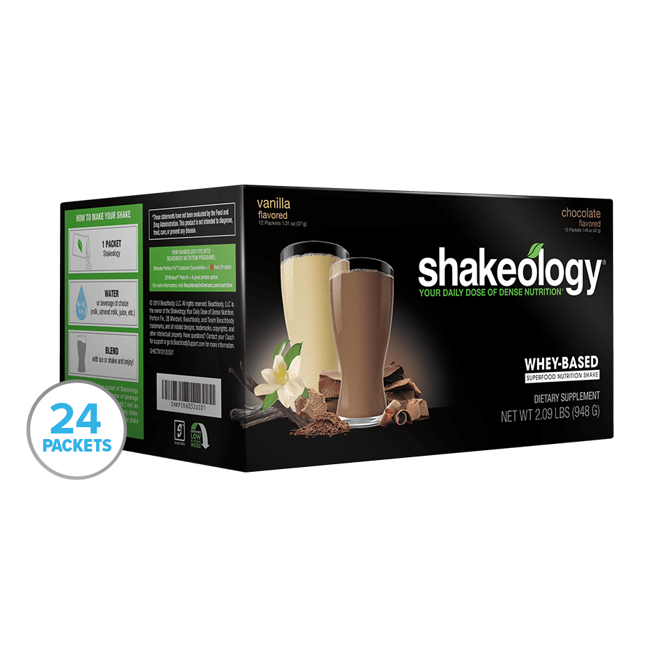 Chocolate & Vanilla Whey Shakeology Combo Team Beachbody US